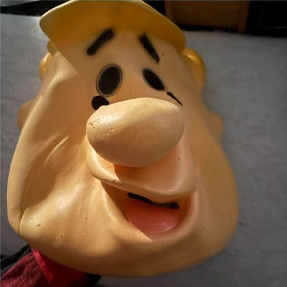 Flintstones Barney Rubble Hanna Barbera 1994 Rubber Mask - Picture 2 of 8